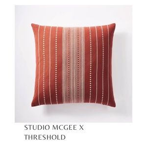 Studio McGee x Threshold Rust Oversized Woven Textured Throw Pillow